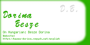 dorina besze business card